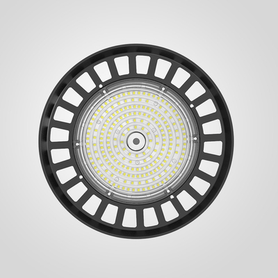 160lm / w نور LED با کارایی بالا برای مناطق سقف بالا در RAL 9017 سیاه